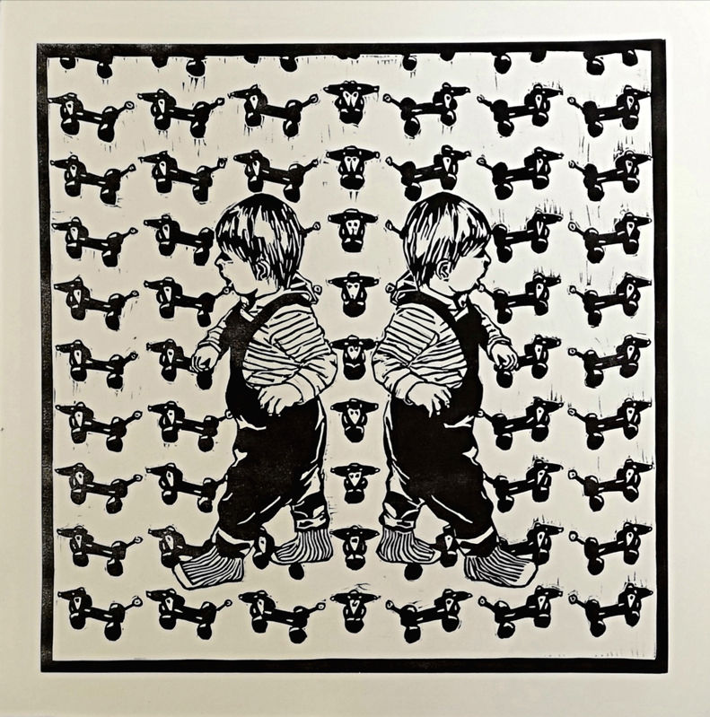 Rasta hunden - linoleum